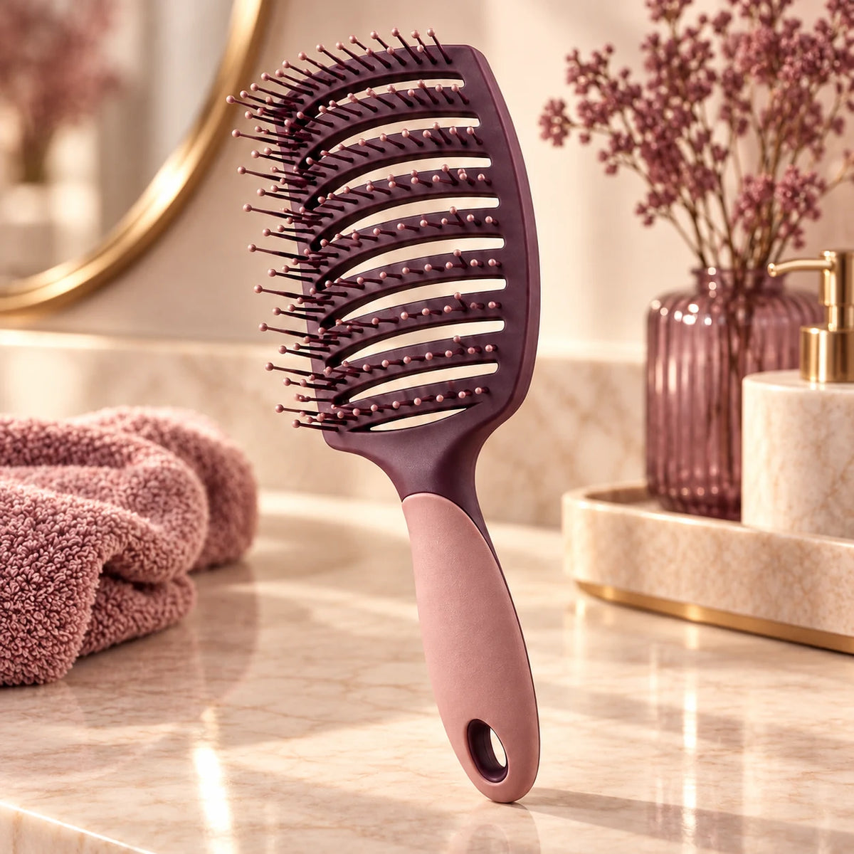 Flex Vent Detangling Brush — in an everyday setting
