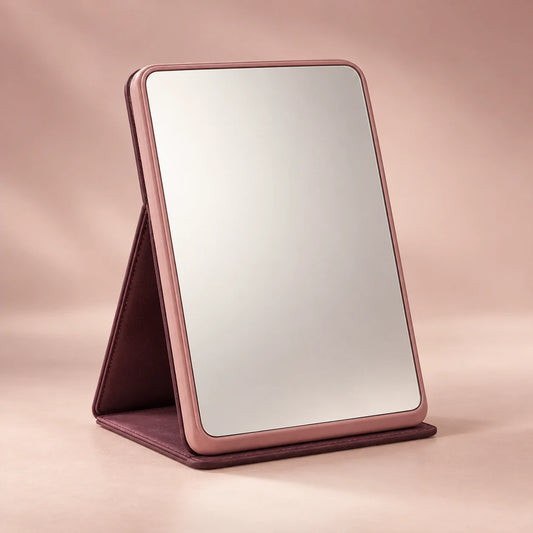 Foldable LED-Free Vanity Mirror — full product set