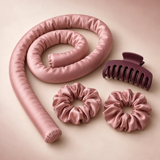 Heatless Curling Ribbon Set — full product set