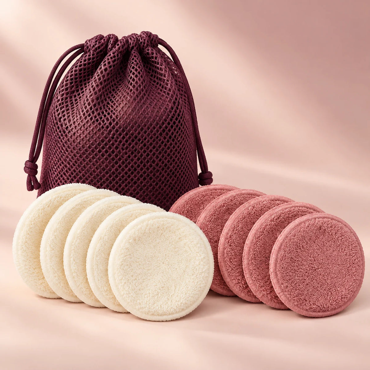 Reusable Makeup Remover Pad Set — full product set