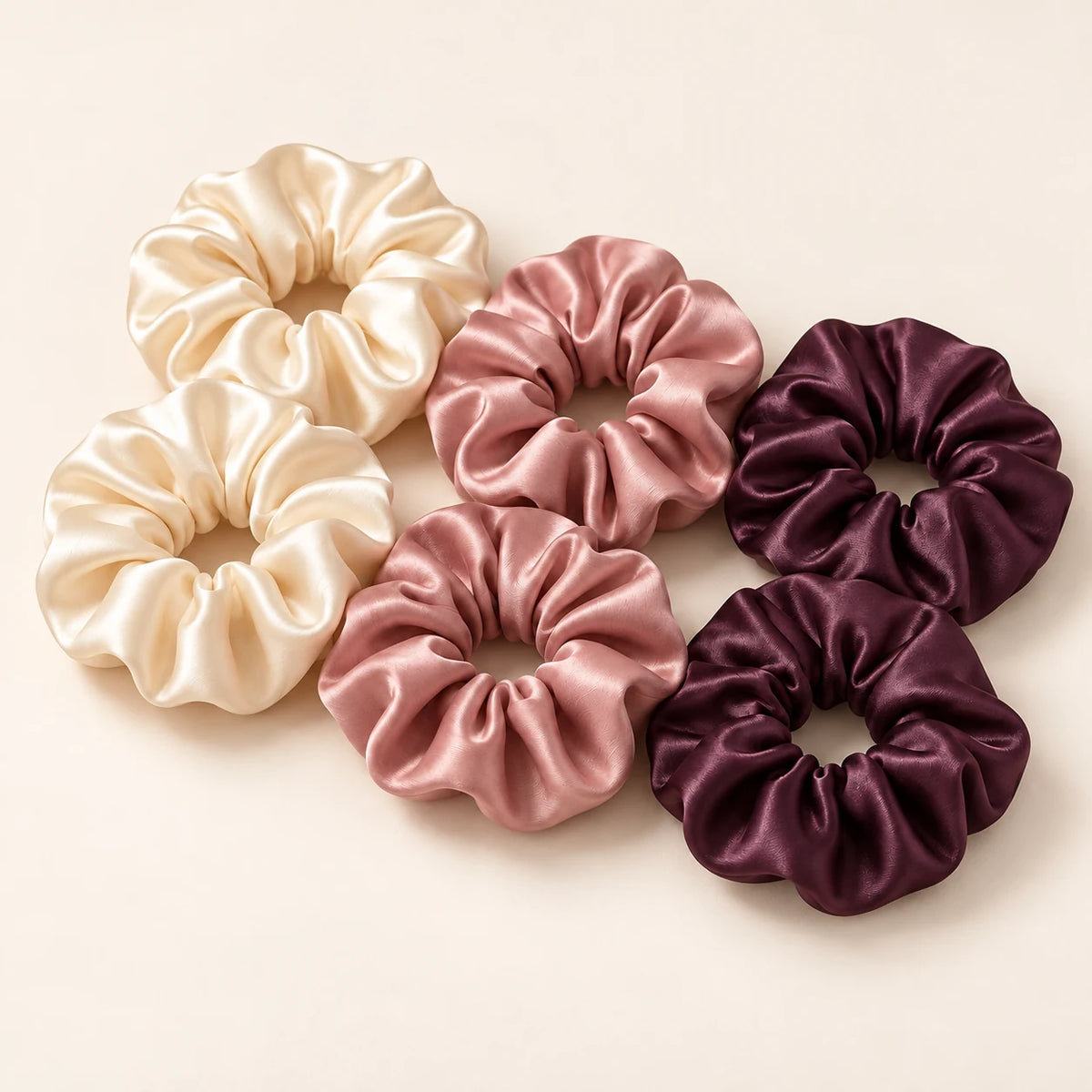 Satin Scrunchie Set — complete set overview