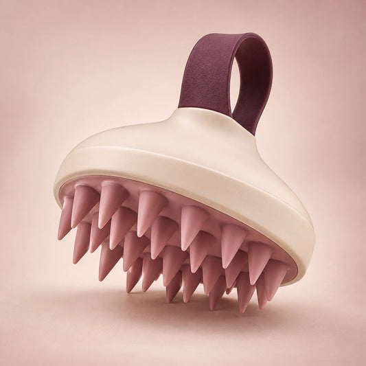 Silicone Scalp Massage Brush — full product set