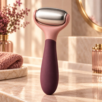 Stainless Steel Facial Ice Roller — in an everyday setting